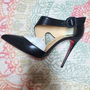 Sharpeta 100 Napa Shiny 38.5 Black Christian louboutin heels